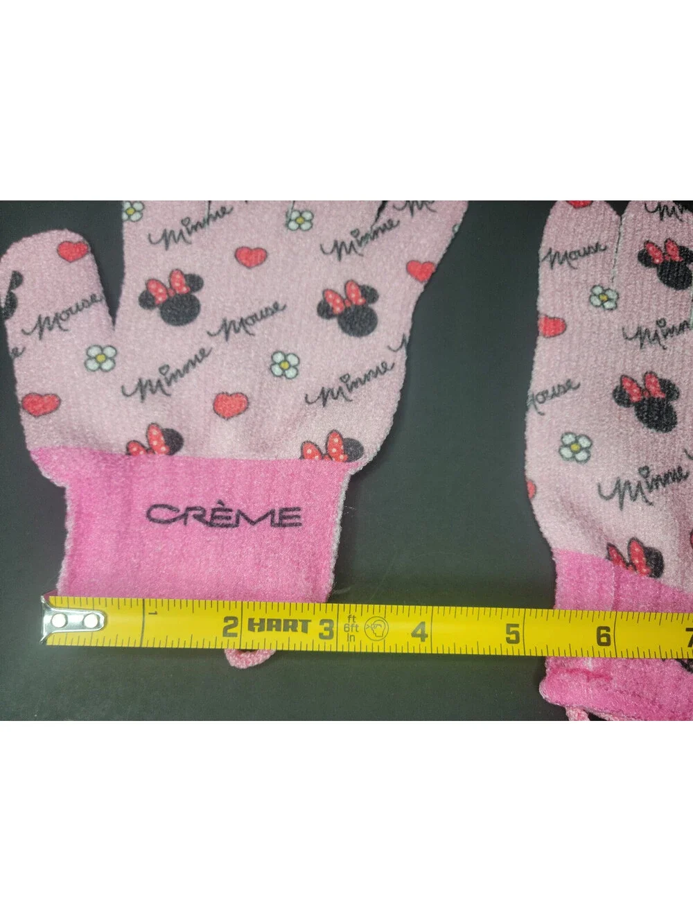 The Crème Shop Disney Minnie Mouse Bath Mitt Skin Smoothing Exfoliating Gloves